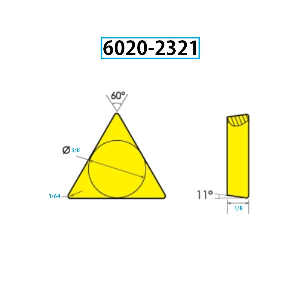 TPG-321 C-2 CARBIDE INSERT (6020-2321) - Image 2