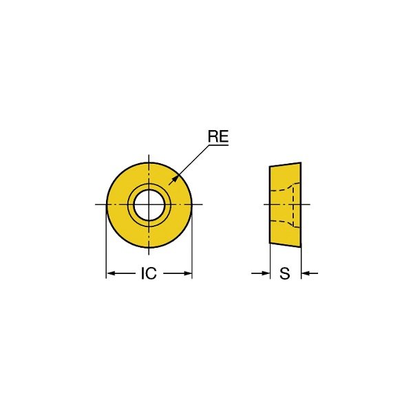 RCKT2006MO-DR COATED CARBIDE FACE MILL INSERT (6034-2607) - Image 2