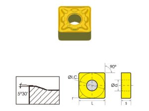 SNMG-543-DR COATED CARBIDE INSERT (6049-1543)