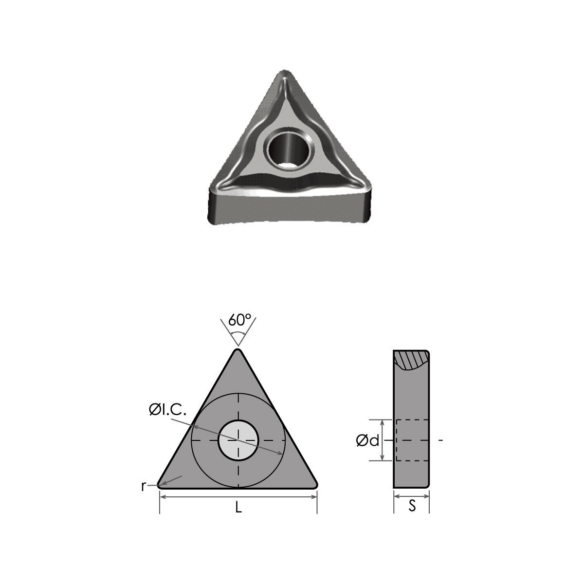 TNMG-433-EM nc-TiAIN COATED CARBIDE INSERT-XAF795 (6050-0433)