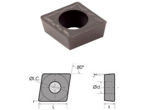 CPMT-32.52 BLACK DIAMOND COATED CARBIDE INSERT (6060-0322)