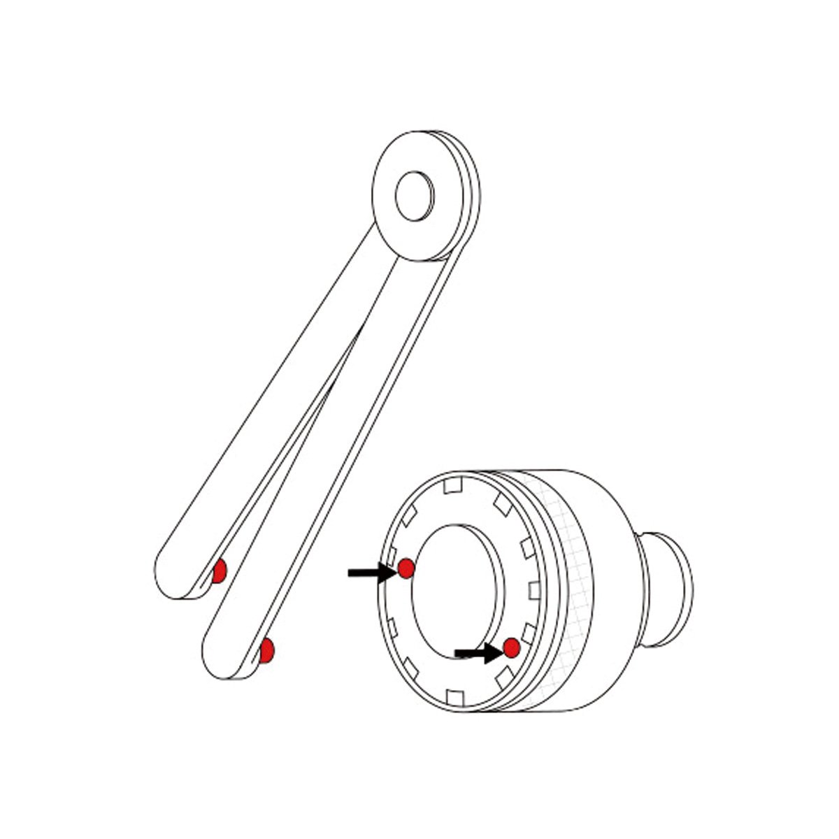VERTEX 3MM DIAMETER PIN HOLE ADJUSTABLE SPANNER WRENCH (7016-0042) - Image 3