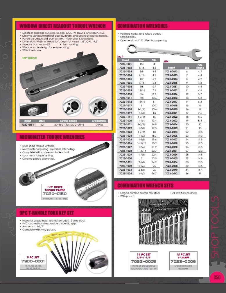 0-150 LBS 1/2" WINDOW DIRECT READOUT TORQUE WRENCH (7020-0151) - Image 5