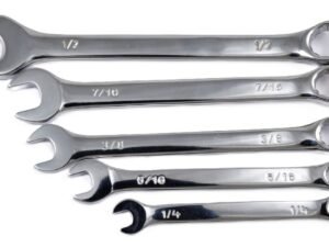 HHIP 5 PC SMALL COMBO WRENCH SET 1/4 TO 1/2" CHROME VANADIUM STEEL (7023-1101)