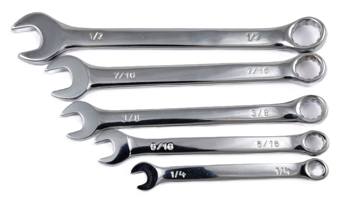 HHIP 5 PC SMALL COMBO WRENCH SET 1/4 TO 1/2" CHROME VANADIUM STEEL (7023-1101)