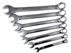 HHIP 7 PC COMBINATION WRENCH SET 1/4 TO 5/8" CHROME VANADIUM STEEL (7023-1102)