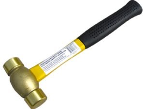 1-1/2 LB FIBERGLASS HANDLE BRASS HAMMER (7080-0037)