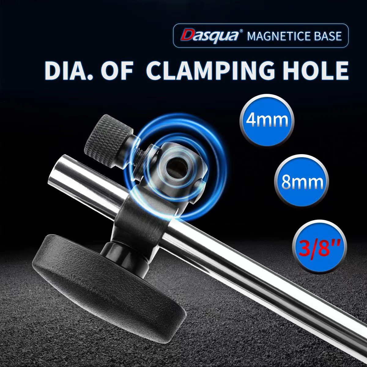 DASQUA 132 LBS MAGNETIC FORCE MAGNETIC BASE WITH FINE ADJUSTMENT (7123-1004) - Image 5