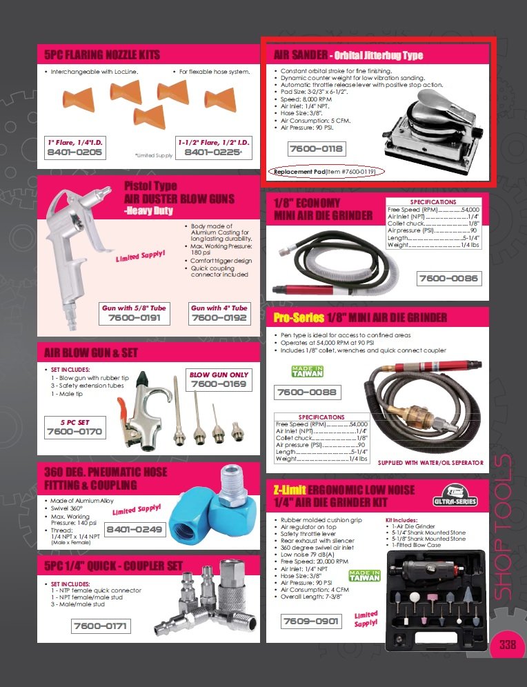 PAD FOR ORBITAL JITTERBUG TYPE AIR SANDER (7600-0119) - Image 3