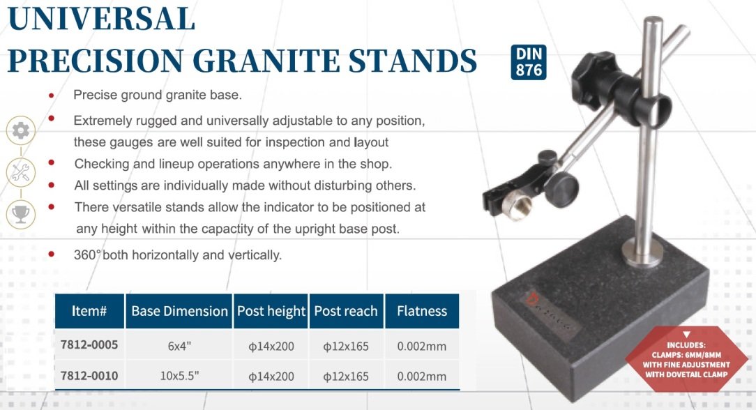 DASQUA 150 X 100MM UNIVERSAL PRECISION GRANITE STAND (7812-0005) - Image 2