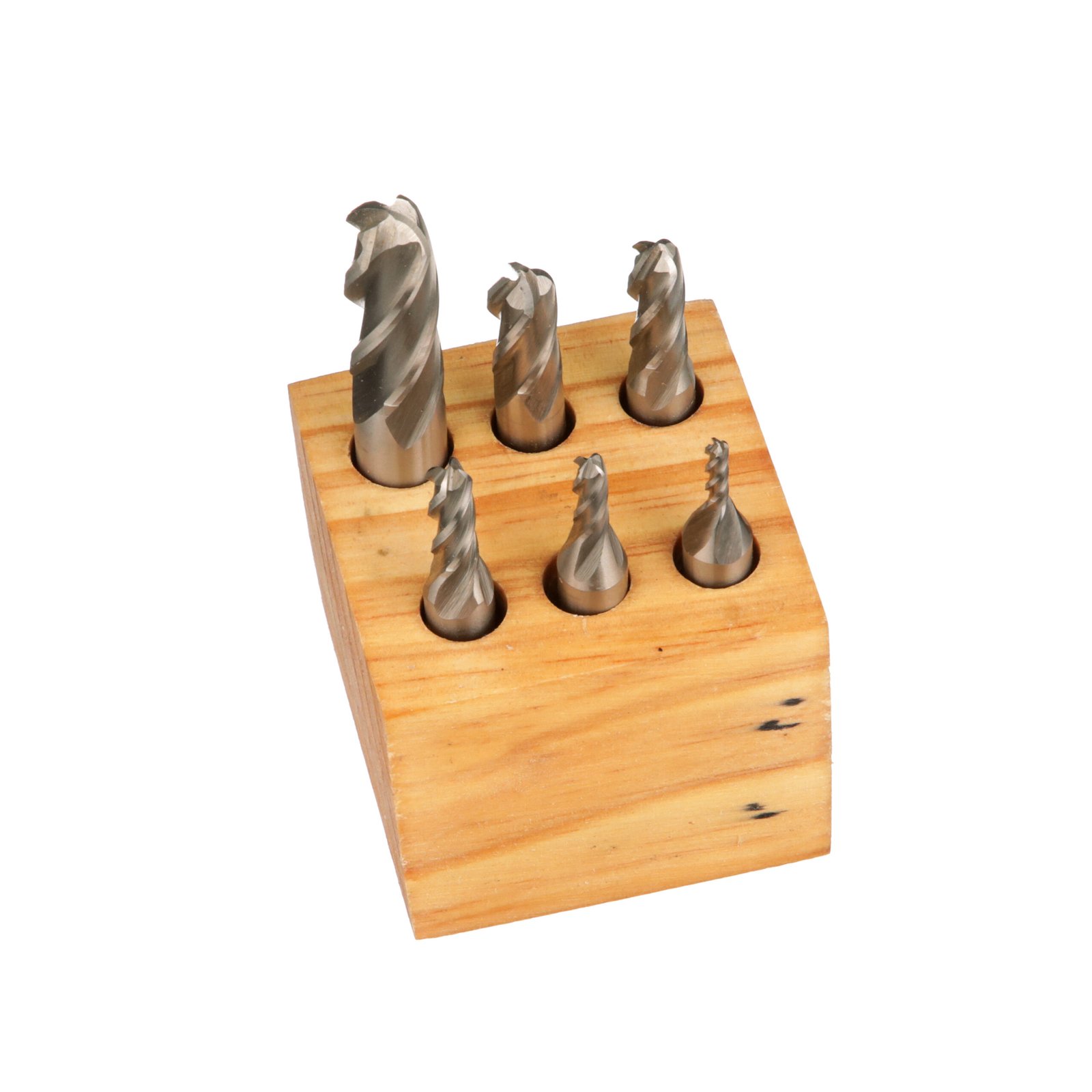 6 PIECE 4-FLUTE M2 BALL NOSE END MILL SET (1/8-1/2 INCH )..... (8001-0007)