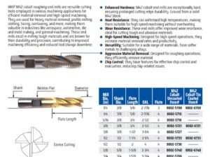 1/4 X 3/8 X 5/8 X 2-7/16" 4 FLUTE M42 COBALT ROUGHING END MILL (8002-5710)