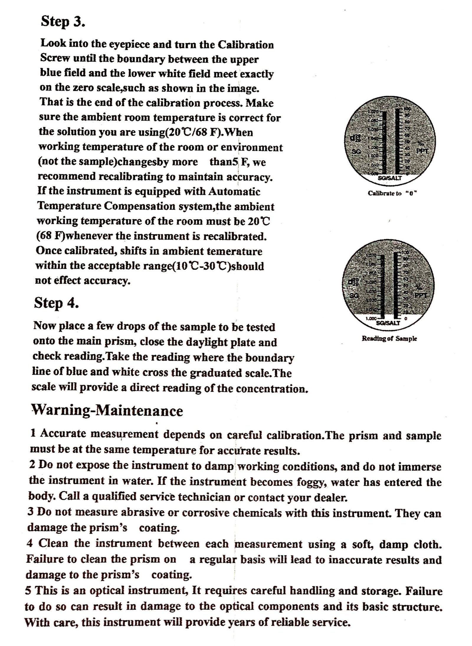 WATER SOLUBLE COOLANT TESTER - REFRACTOMETER 0-32% (8010-0020) - Image 4