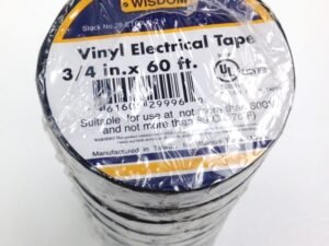 10 PIECE PACK OF 3/4" X 60 FT ELECTRICAL PVC TAPE (8070-0015)