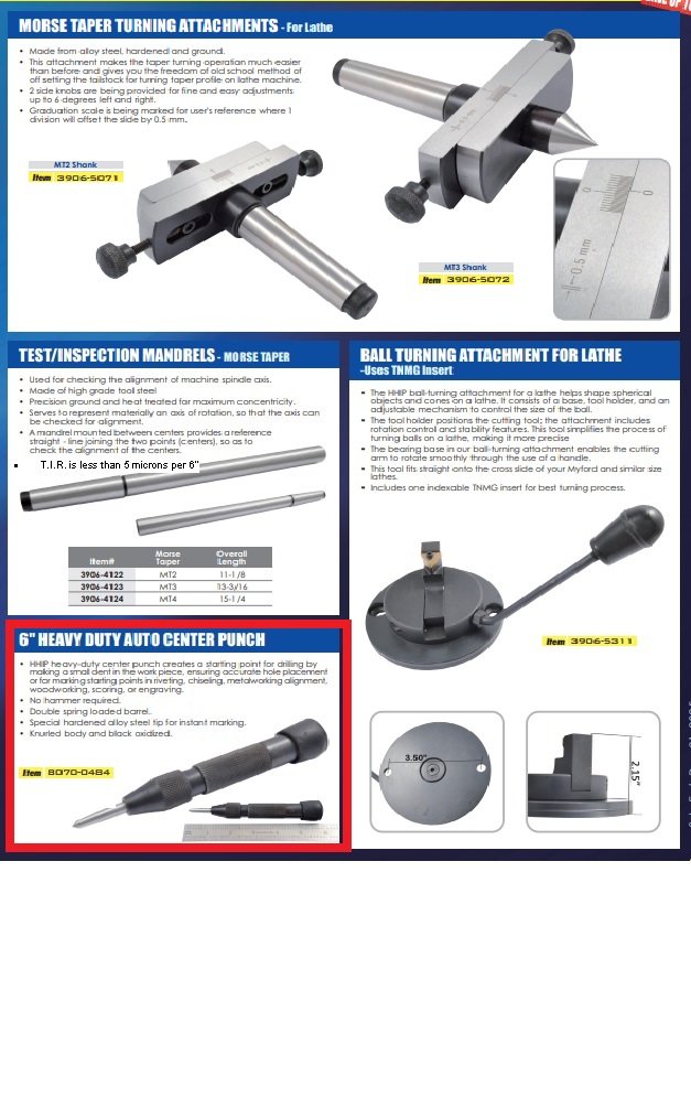 6" HEAVY DUTY AUTO CENTER PUNCH (8070-0484) - Image 3