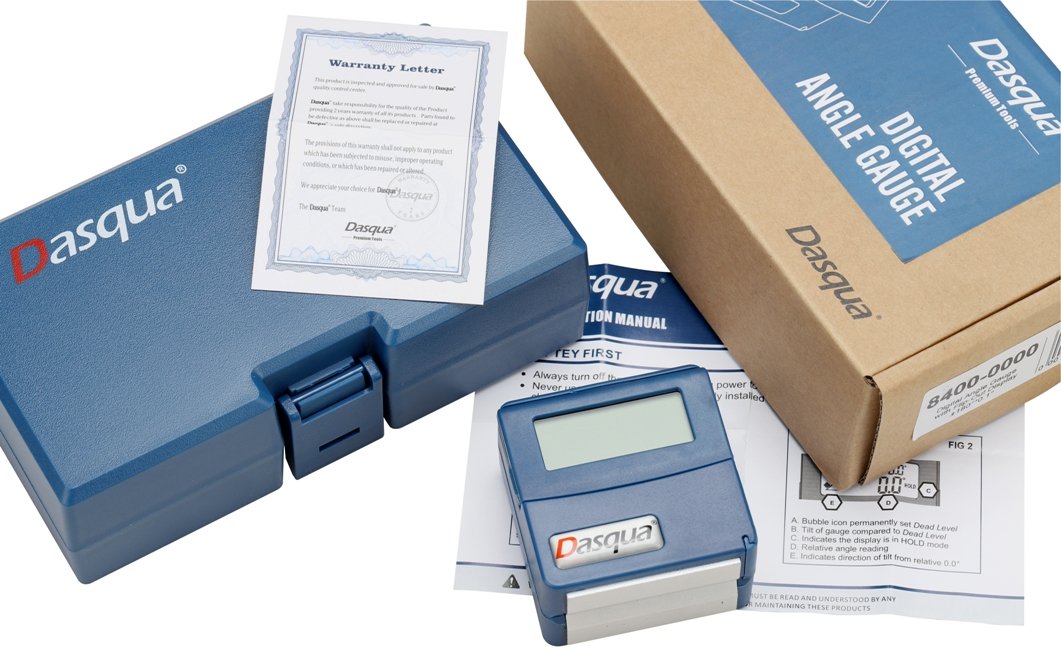 DASQUA 180 DEGREE DIGITAL ANGLE GAGE WITH FLIP-OUT DISPLAY (8400-0000)