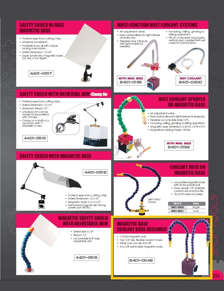 COOLANT HOSE ASSEMBLY ON MAGNETIC BASE (8401-0048) - Image 2