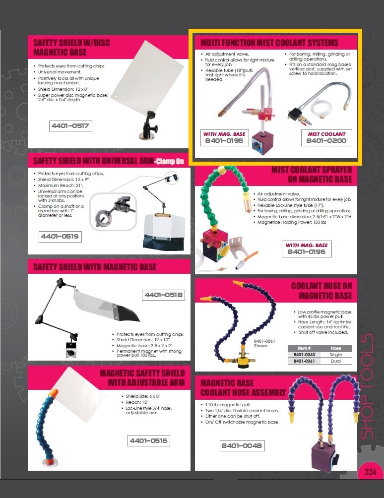 MIST COOLANT SPRAYER SYSTEM ON MAGNETIC BASE (8401-0195) - Image 2