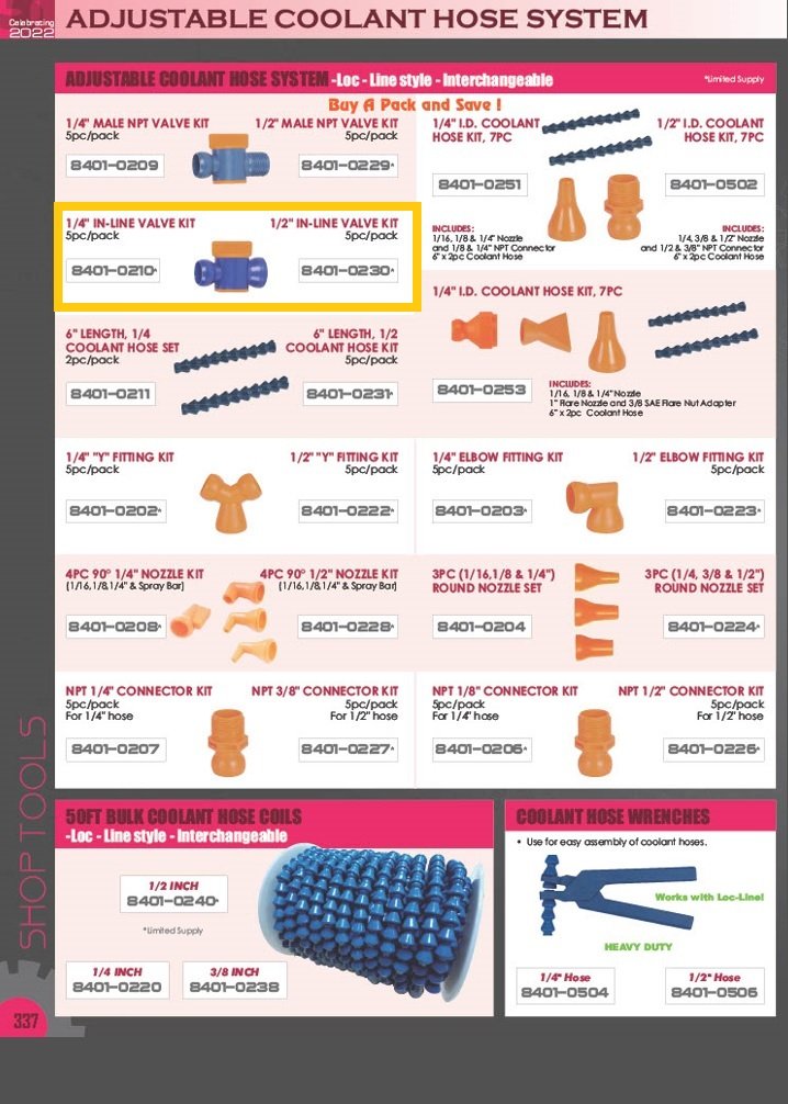 INLINE VALVES FOR 1/2 COOLANT HOSE 5 PIECES (8401-0230) - Image 2