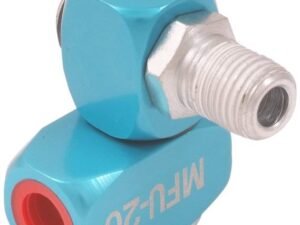360 DEGREE 1/4 X 1/4 NPT PNEUMATIC HOSE FITTING & COUPLING (8401-0249)