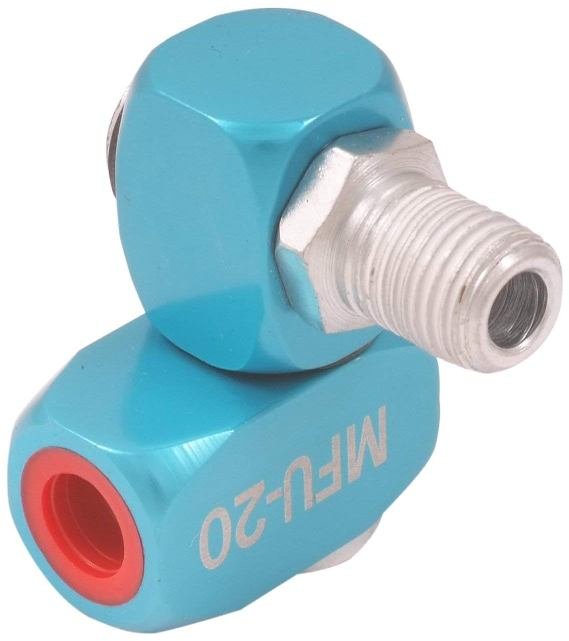 360 DEGREE 1/4 X 1/4 NPT PNEUMATIC HOSE FITTING & COUPLING (8401-0249)