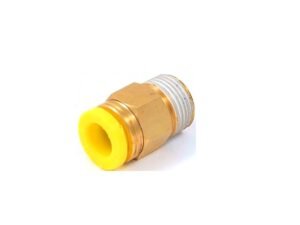 PUSH TO CONNECT MALE PNEUMATIC TUBE FITTING 1/8 X NPT 3/8 (8401-0275)