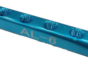 6-PORT STRAIGHT MANIFOLD ONLY 1/4 INLETS AND OUTLETS (8401-0312)