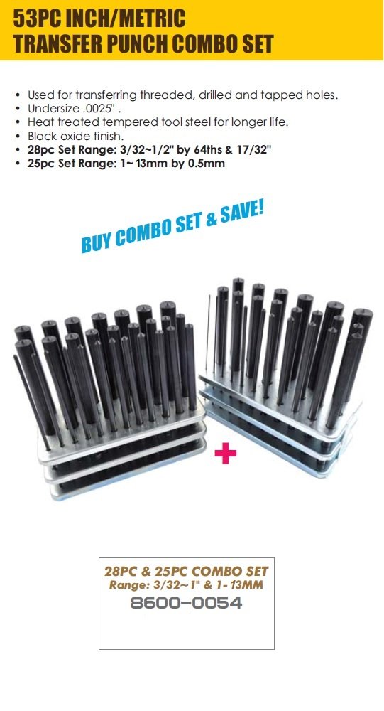 3/32-1/2" 28 PIECE TRANSFER PUNCH SET (8600-0041) - Image 11