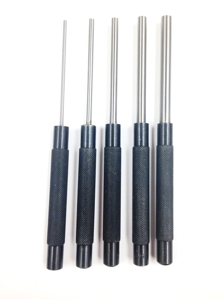 5 PIECE EXTRA LONG DRIVE PIN PUNCH SET USA MADE (8600-4104) - Image 4