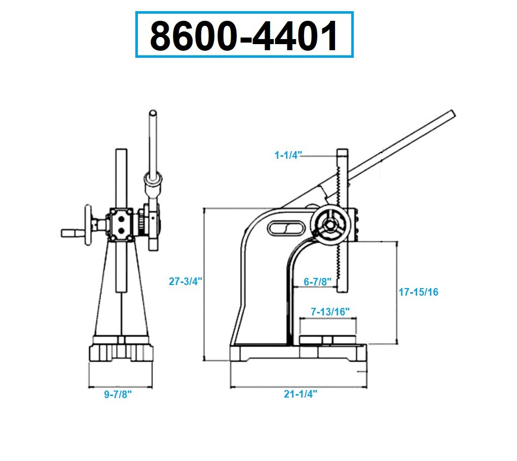 3 TON PRO-SERIES RATCHET TYPE ARBOR PRESS (8600-4401) - Image 2