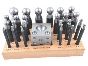 24 PIECE DAPPING-DOMING-FORMING BLOCK & PUNCH SET (8606-3406)