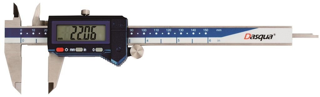 DASQUA #2000-1005 IP54 0-150MM / 0-6 INCH WATERPROOF DIGITAL CALIPER (9020-1005)