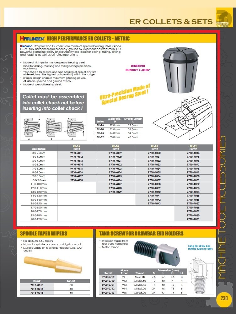 HARLINGEN ER-25 10MM SPRING COLLET (9710-4037) - Image 5
