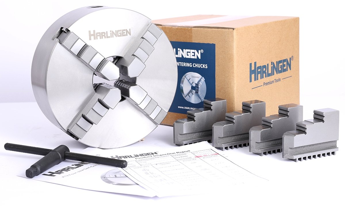 HARLINGEN 3" 4-JAW SELF-CENTER LATHE CHUCK PLAIN BACK (9713-2110) - Image 4