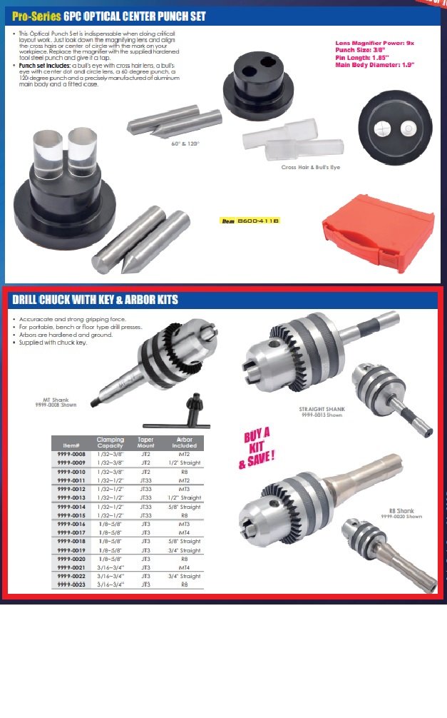 3/8" JT2 DRILL CHUCK WITH 1/2" STRAIGHT SHANK ARBOR (9999-0009) - Image 7