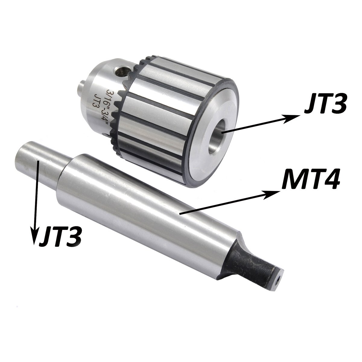 3/4" JT3 DRILL CHUCK WITH MT4 ARBOR (9999-0021) - Image 4
