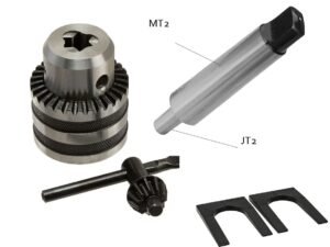 3/8" JT2 DRILL CHUCK WITH KEY,MT2 ARBOR & JT2 CHUCK WEDGES (9999-0025)
