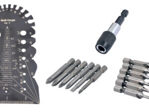 14 PC HSS 3-IN-1 TAP/DRILL KIT & 7-IN-1 MULTI-PURPOSE GAGE (9999-0042)