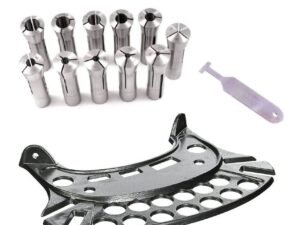 11 PIECE R8 COLLET SET, T-SLOT CLEANER & COLLET & TOOL TRAY (9999-0044)