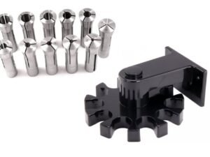 11 PIECE R8 COLLET SET, T-SLOT CLEANER & ROTATING COLLET HOLDER (9999-0045)