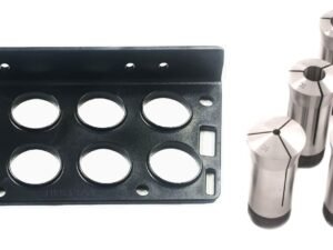 6 PC 5C COLLET SET (1/8-3/4" BY 8THS) & 8 PC 5C COLLET RACK (9999-0047)