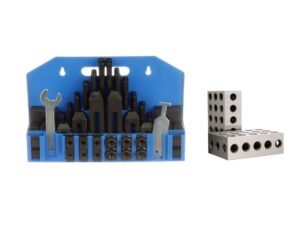 HHIP 5/8 T-SLOT 58 PIECE CLAMPING KIT WITH PRECISION 1-2-3 BLOCKS (9999-0058)