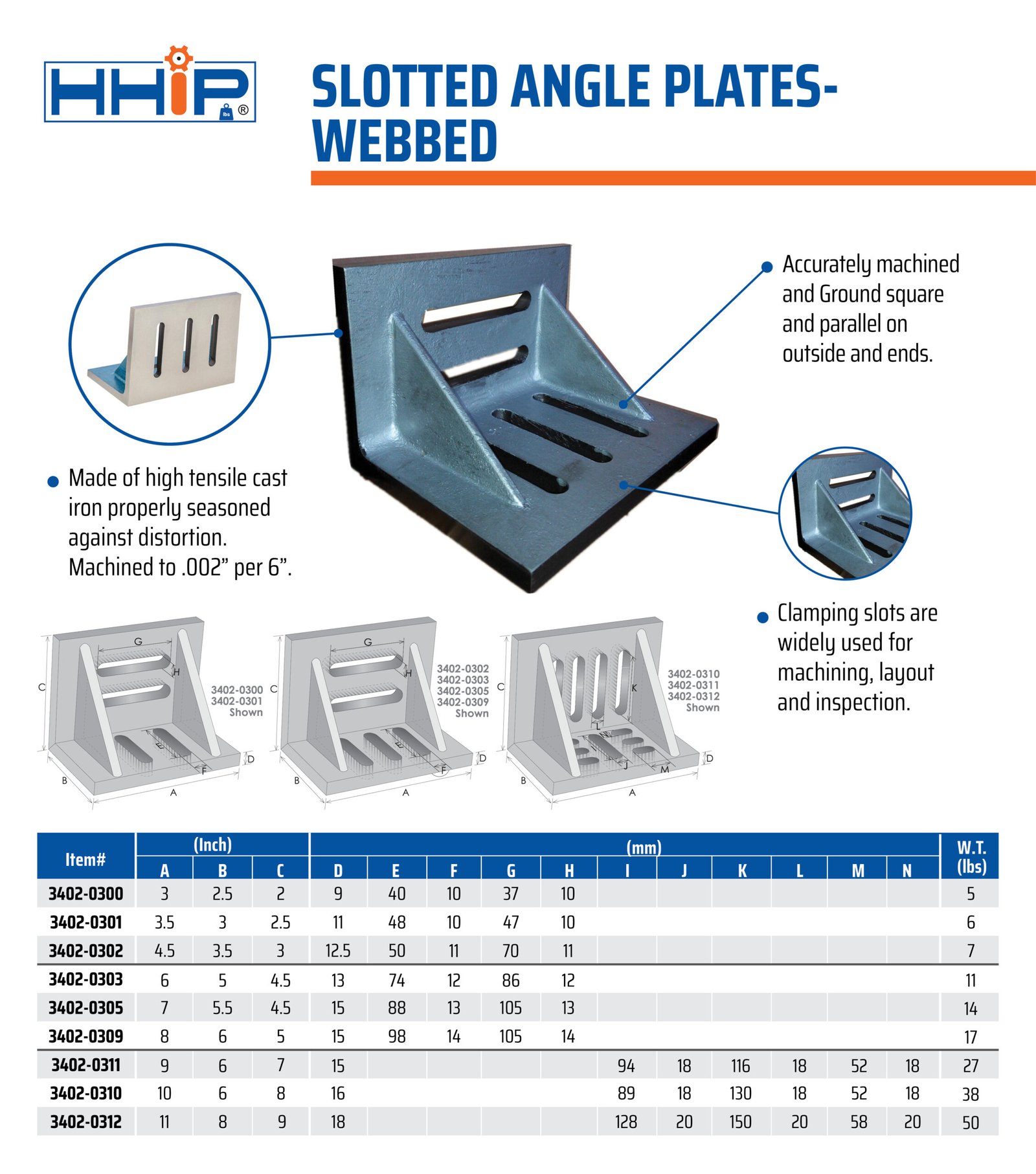 6 X 5 X 4-1/2" WEBBED SLOTTED ANGLE PLATE (3402-0303) - Image 4