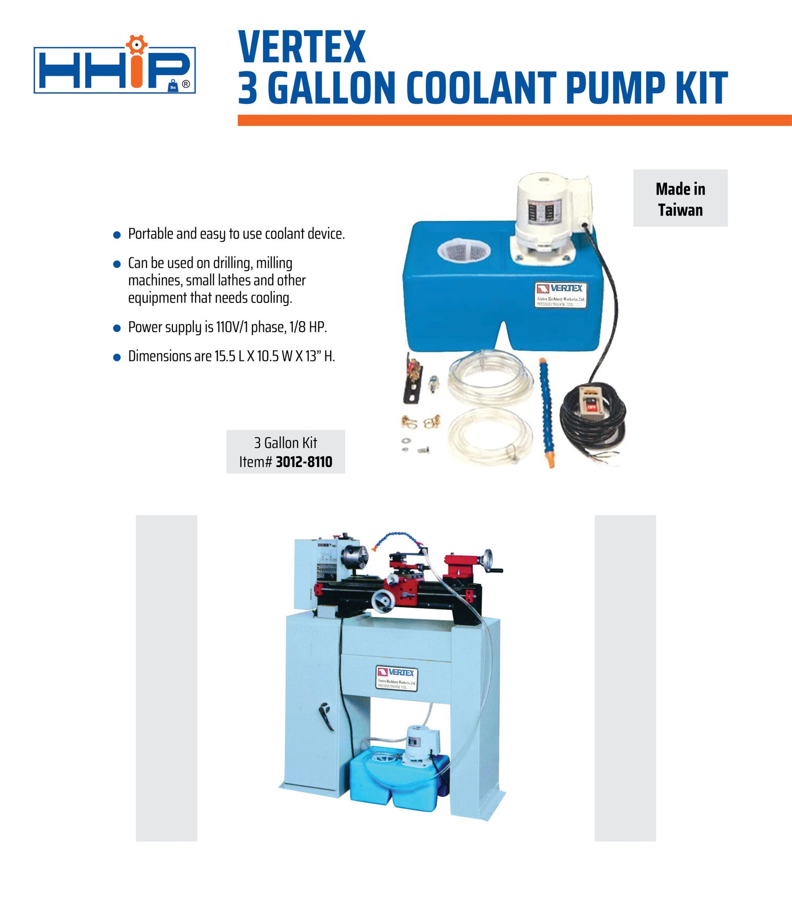 VERTEX 3 GALLON COOLANT PUMP KIT (3012-8110) - Image 2