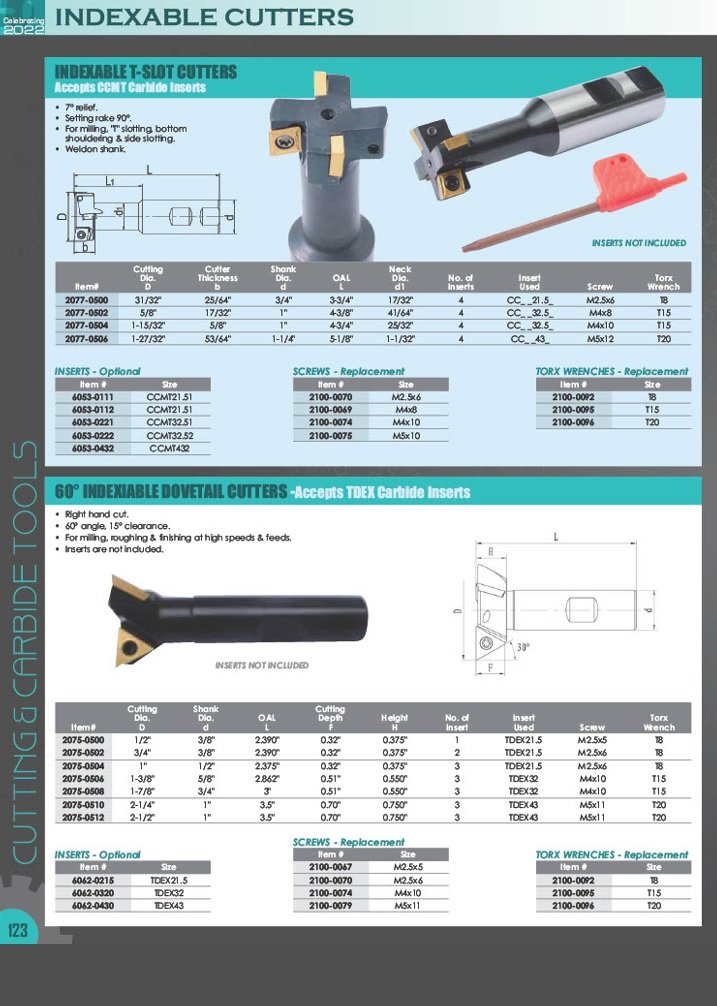 1-1/4~2-1/4" INDEXABLE 82 DEGREE COUNTERSINK & CHAMFER TOOL (2001-0040) - Image 7