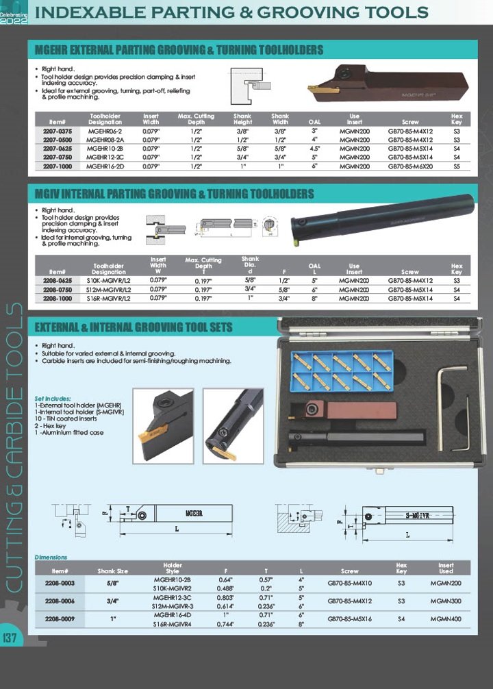 MGMN-200-G GRADE BPS253-CVD GROOVING INSERT (6024-3022) - Image 3