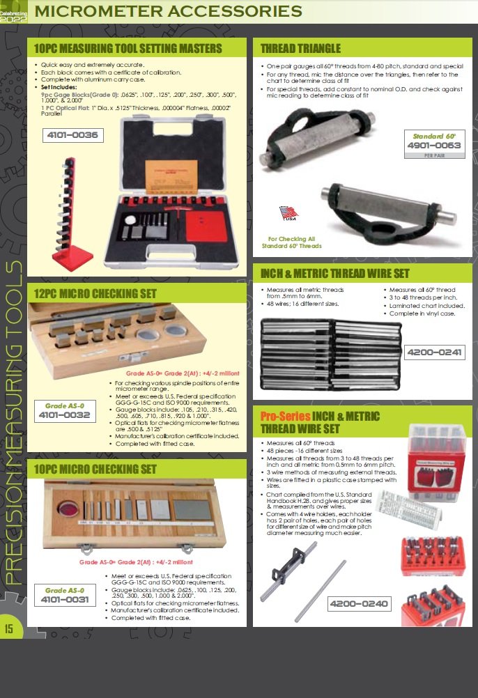 7 PIECE ANVIL ATTACH KIT FOR OUTSIDE MICROMETERS (4200-0130) - Image 7