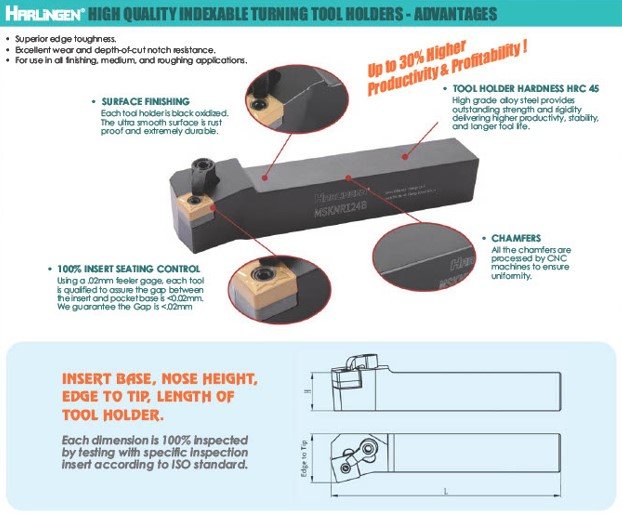 STYLE MVJNR 16-3D TURNING & PROFILING TOOL HOLDER NEW RIGID CLAMP DESIGN (2014-1160) - Image 6