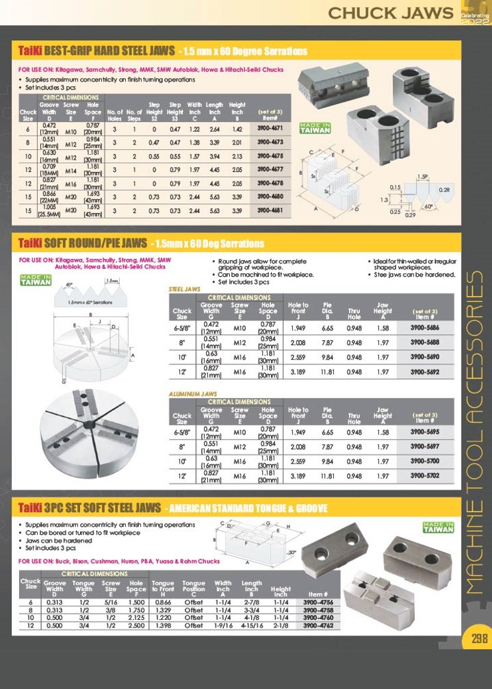 TAIKI 6" JAW BORING FIXTURE (3900-4666) - Image 7