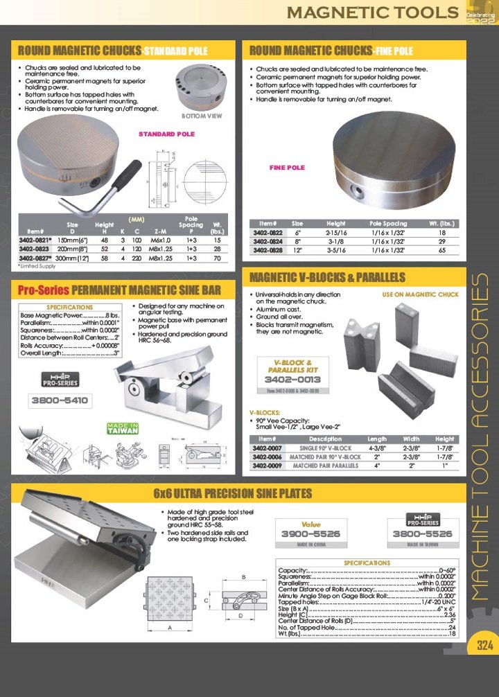 8 x 22" FINE POLE DENSE PERMANENET MAGNETIC CHUCK (3402-0805) - Image 4